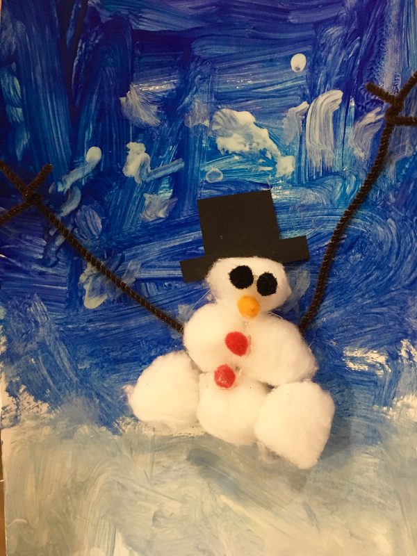 Snowman Painting ~ Winter Art Projects for Kids – Housing a Forest