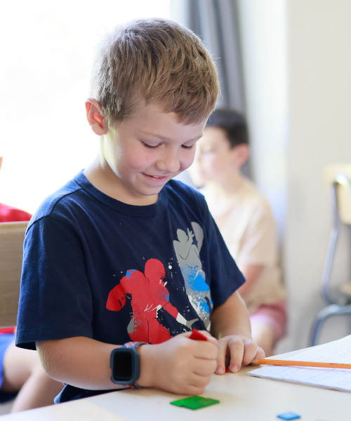 Fraser Woods Montessori elementary students