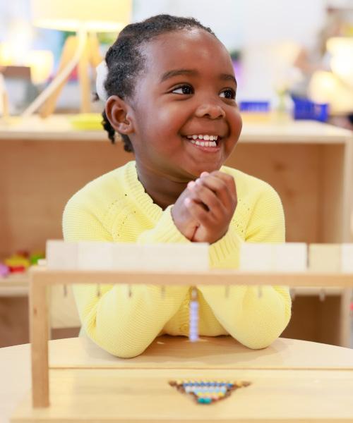 Fraser Woods Montessori students joyful learning